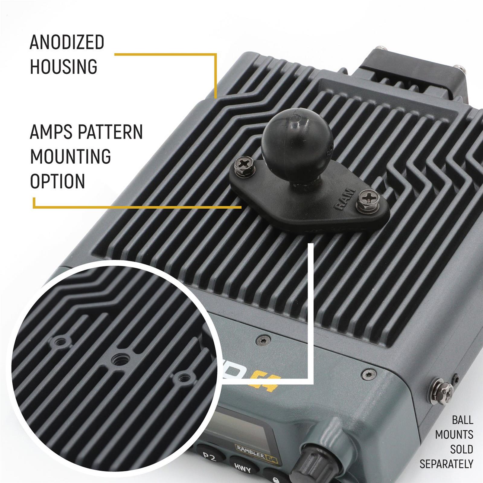Rugged Radios Rambler G4 GMRS Band Mobile Radio with Stealth Antenna thumbnail 3