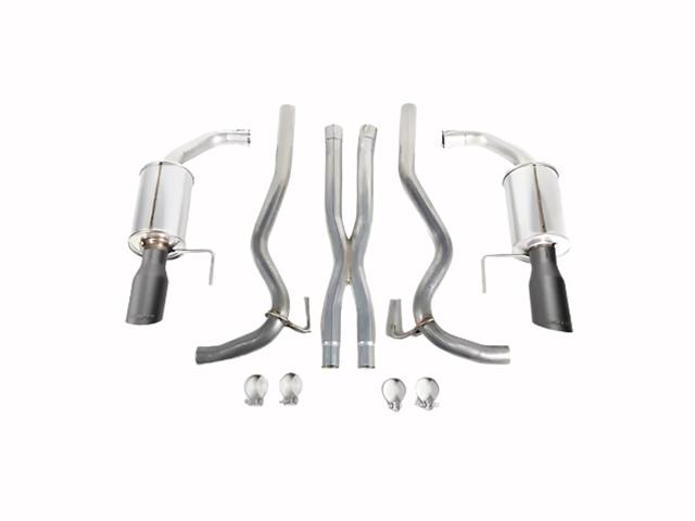 Roush 15-17 Mustang GT Black Tip Cat Back Exhaust