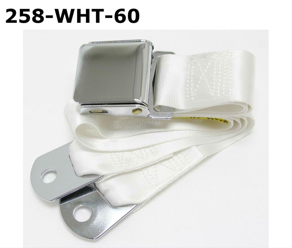 Seatbelt Solutions 2 Point Non-Retractable Lap Belt With Push Button Buckle 132460