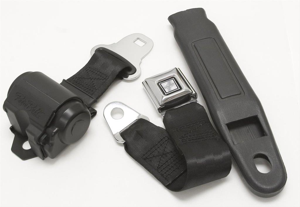 RetroBelt 269-BLK-12-21 RetroBelt 2-Point Lap Seat Belts | Summit Racing