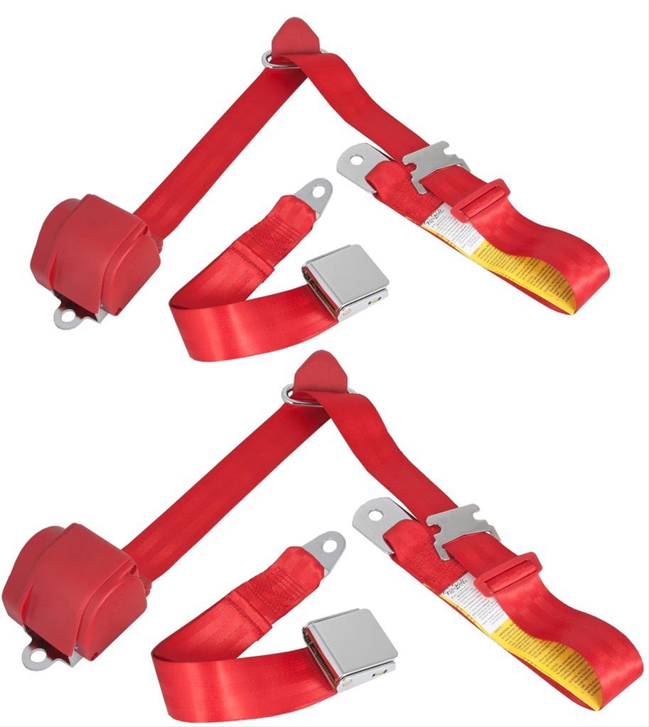 RetroBelt RB6573MUSTKTBRD RetroBelt 3Point Retractable Lap and