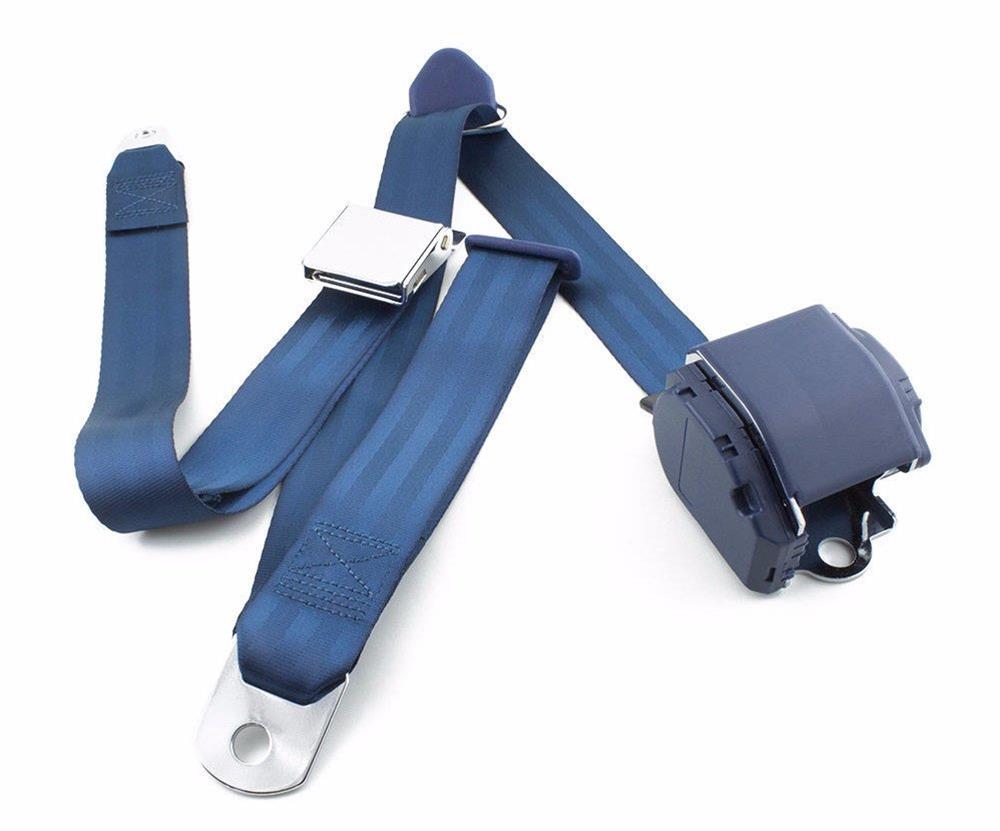 RetroBelt RB7073ZKTDKB RetroBelt 3Point Retractable Lap and Shoulder
