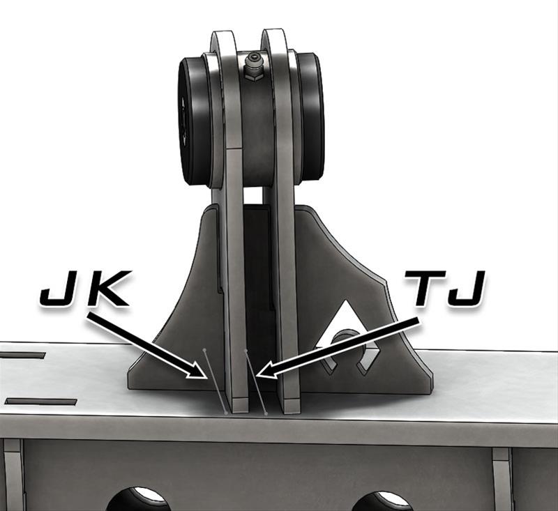 Artec Industries Chassis Tabs, Brackets and Components BR1124 Weld on UCA for Low Pro Front Truss: CURRIE JJ; 7/16 in hole