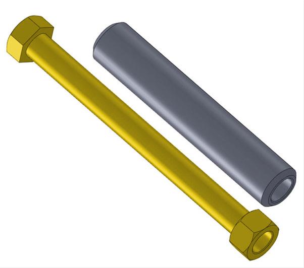 Artec Industries Ultimate 60 High Steering Arm Fasteners HS6082 D60 Knuckle Bolt Kit OEM Dodge includes 1 Gr. 8 bolt, 1 steel locking nut, 1 machined sleeve