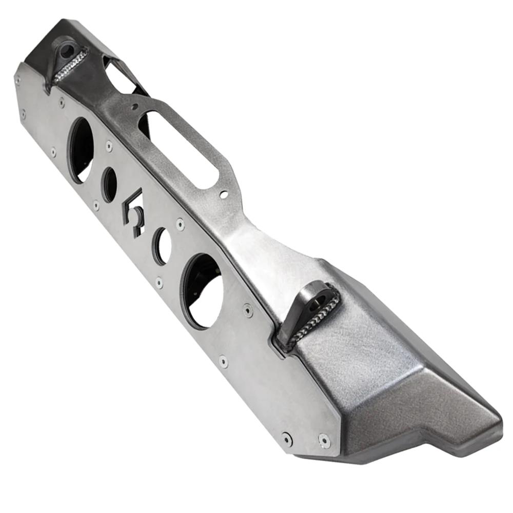 Artec Industries Nighthawk Series Bumpers for 2020-2022 GLADIATOR, 2007-2021 WRANGLER, 2018 WRANGLER JK - JJ8015 Bumper, Nighthawk, Fabricated, w/o Stinger Bar, Front, Steel, Black Powedercoated, with Aluminum Skid Plate, Jeep, Wrangler, JK, JL,