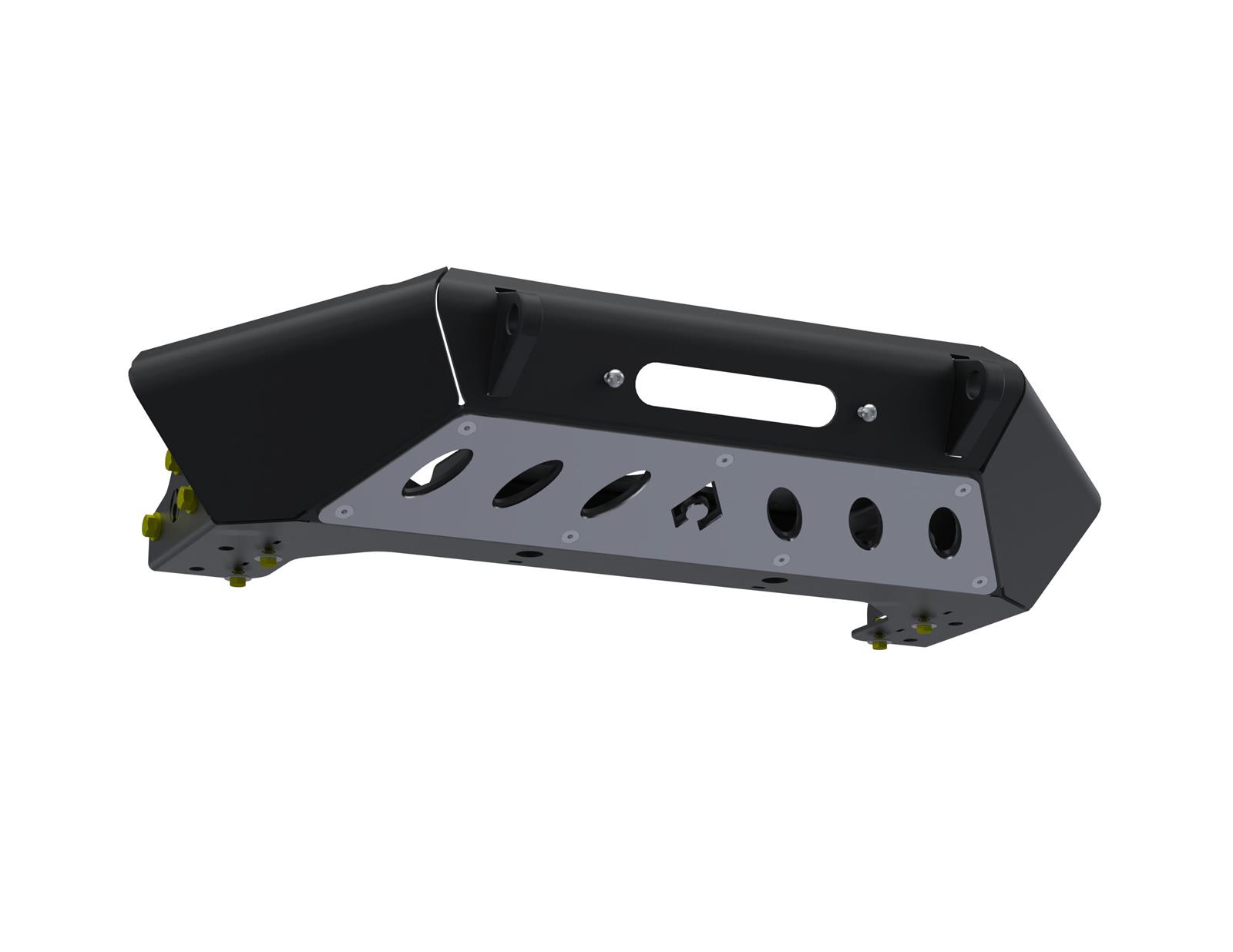 Artec Industries High-Clearance Front Bumpers for 2020-2024 GLADIATOR, 2007-2024 WRANGLER, 2018 WRANGLER JK - JJ9021 Bumper, Bantam Series, High Clearance, Front, Fabricated, Steel, Black Powdercoated, Jeep, JL, JT, JK, Each thumbnail 4