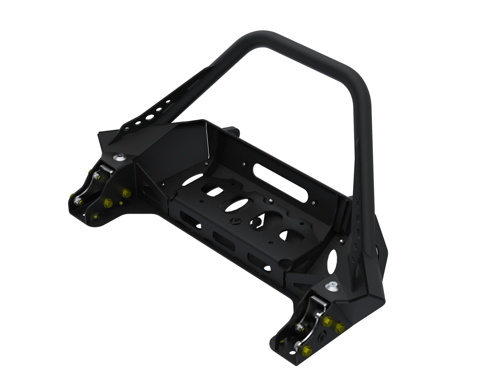 Artec Industries High-Clearance Front Bumpers for 2020-2024 GLADIATOR, 2007-2024 WRANGLER, 2018 WRANGLER JK - JJ9022 Bumper, Bantam Series, High Clearance, With Hoop Guard, Front, Fabricated, Steel, Black Powdercoated, Jeep, JL, JT, JK, Each thumbnail 2