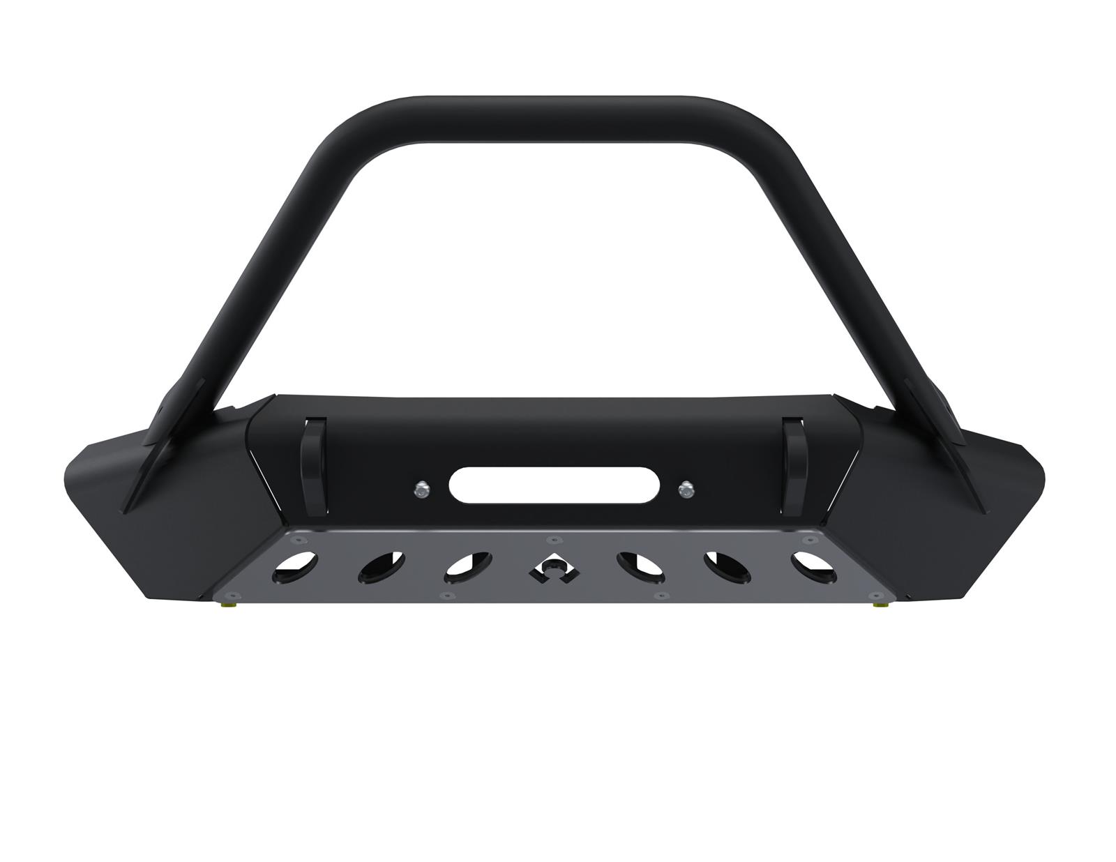 Artec Industries High-Clearance Front Bumpers for 2020-2024 GLADIATOR, 2007-2024 WRANGLER, 2018 WRANGLER JK - JJ9022 Bumper, Bantam Series, High Clearance, With Hoop Guard, Front, Fabricated, Steel, Black Powdercoated, Jeep, JL, JT, JK, Each thumbnail 6