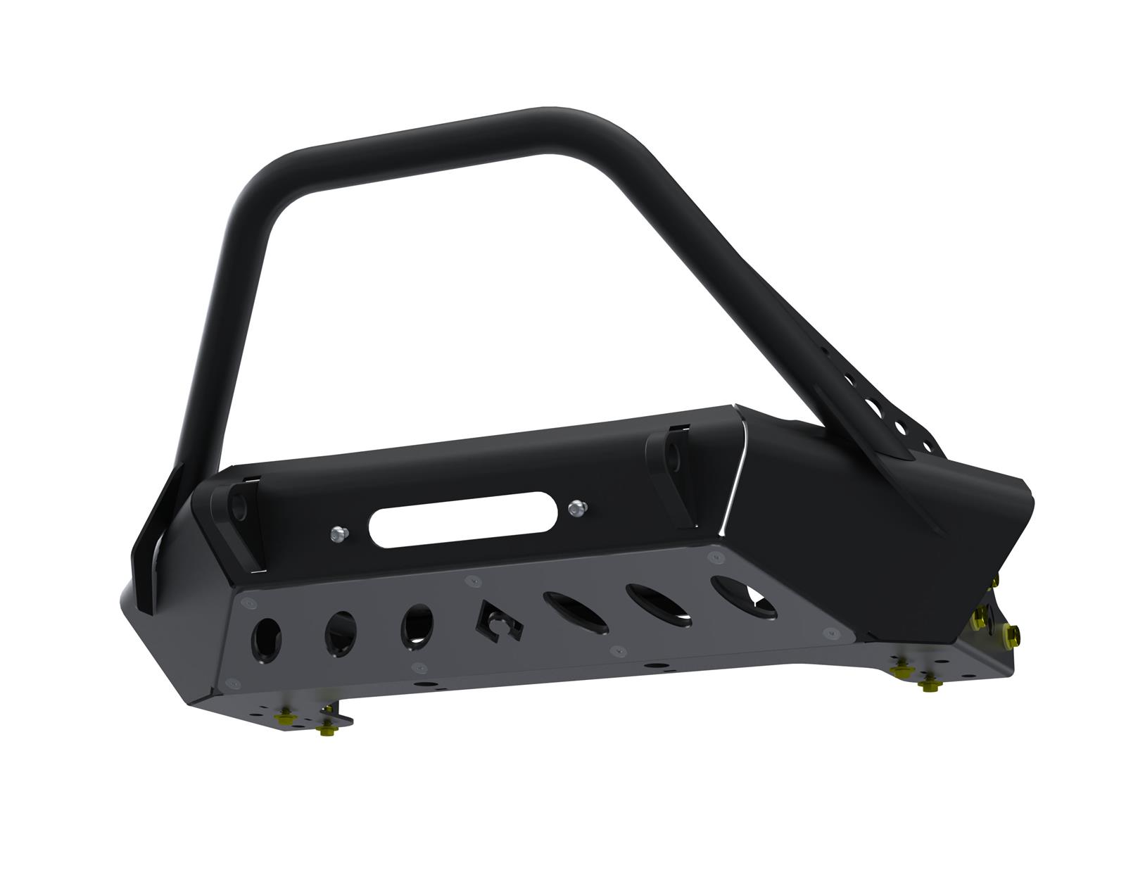 Artec Industries High-Clearance Front Bumpers for 2020-2024 GLADIATOR, 2007-2024 WRANGLER, 2018 WRANGLER JK - JJ9022 Bumper, Bantam Series, High Clearance, With Hoop Guard, Front, Fabricated, Steel, Black Powdercoated, Jeep, JL, JT, JK, Each thumbnail 4