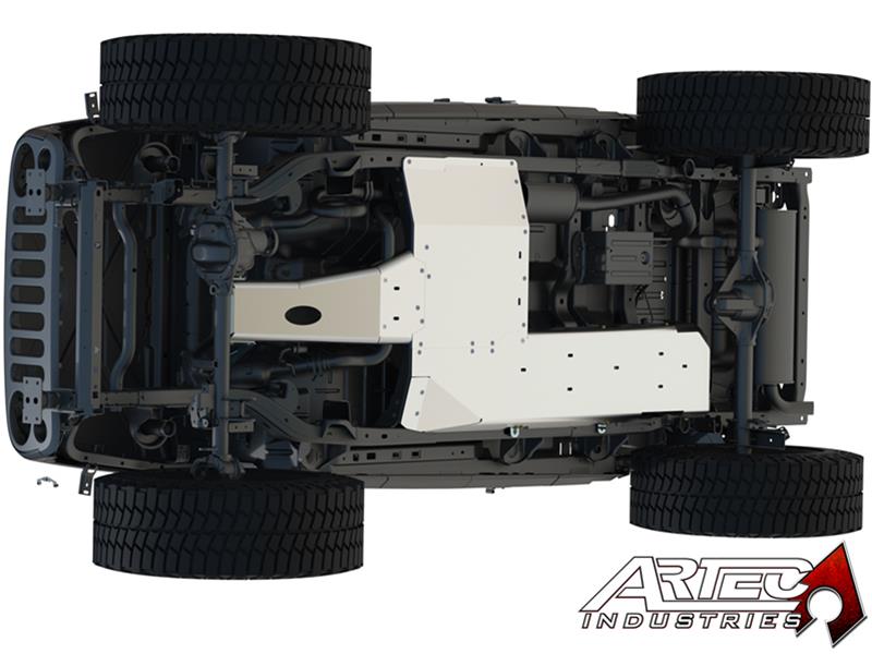 Artec Industries JK Under Armor Skid Plates JK1010 Plate, Armor, Belly Pan, Aluminum, Natural, Bolt-On, Jeep, Kit