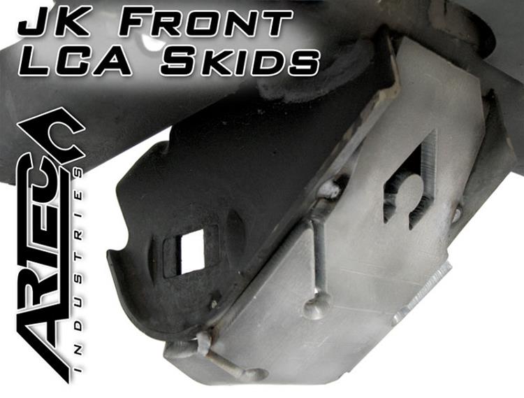 Artec Industries JK Lower Control Arm Skid Plates JK4404 Plates, location, Weld-on, Steel, Natural, 1/4 in. Thick, Jeep, Pair