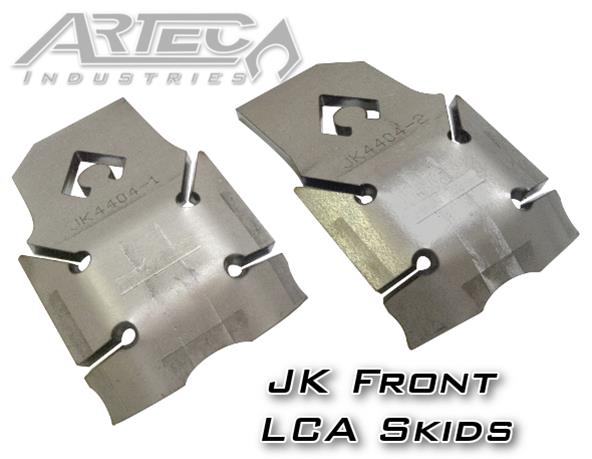 Artec Industries JK Lower Control Arm Skid Plates JK4404 Plates, location, Weld-on, Steel, Natural, 1/4 in. Thick, Jeep, Pair thumbnail 2