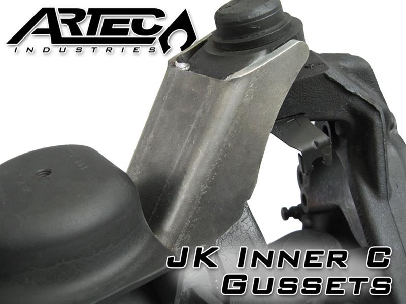 Artec Industries Inner C Gussets JK4405 Gussets, C, Steel, Natural, Jeep, Pair