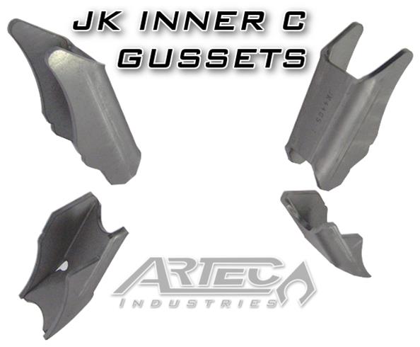 Artec Industries Inner C Gussets JK4405 Gussets, C, Steel, Natural, Jeep, Pair thumbnail 2