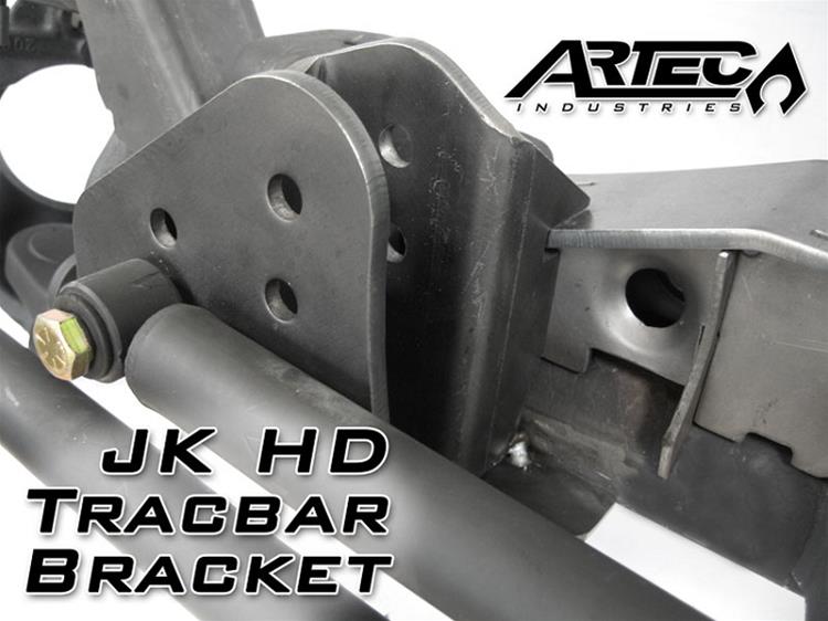 Artec Industries Track Bar Brackets JK4406 Bracket, Front, Steel, Natural, Jeep, Each