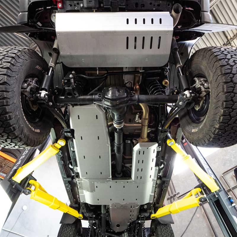 Artec Industries JLU DEF Skid Plates for 2020-2023 WRANGLER - JL4110 Plates, DEF, Aluminum, Natural, 1/4 in. Thick, Bolt-On, Jeep, Each