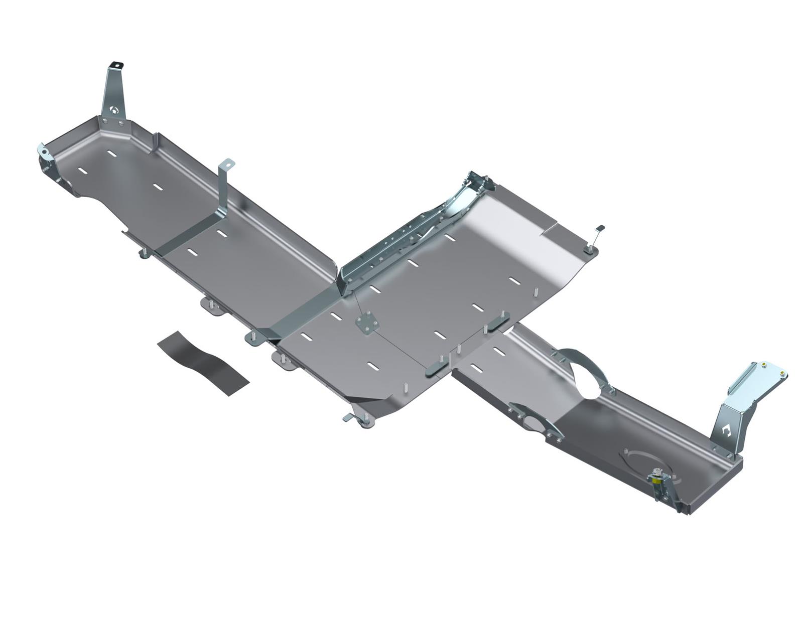 Artec Industries JLU Full Belly Pans JL4125 Skid Plate, Pan, Aluminum, Natural, Bolt-on, Jeep, 3.6L, Kit