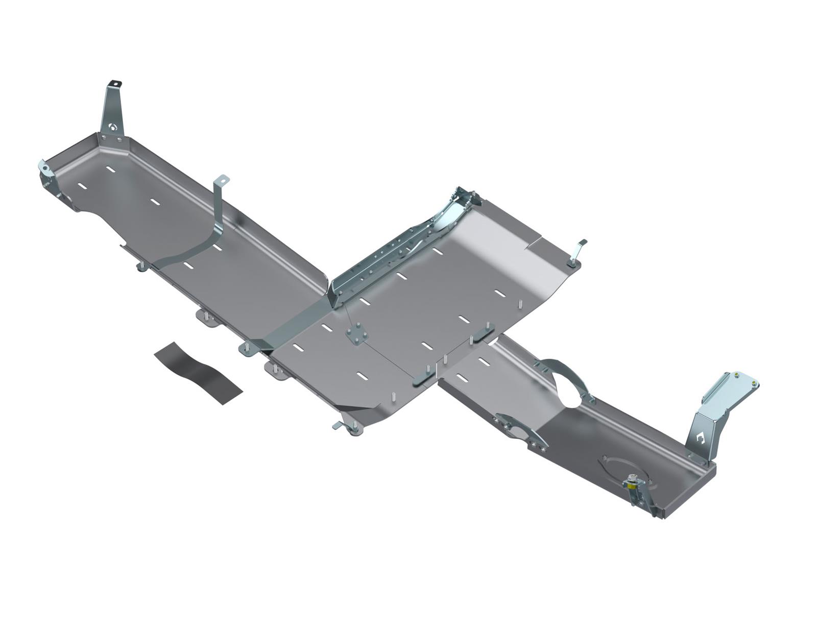 Artec Industries JLU Full Belly Pans JL4161 Skid Plate, Pan, Aluminum, Natural, Bolt-on, Jeep, 3.6L, Kit thumbnail 2