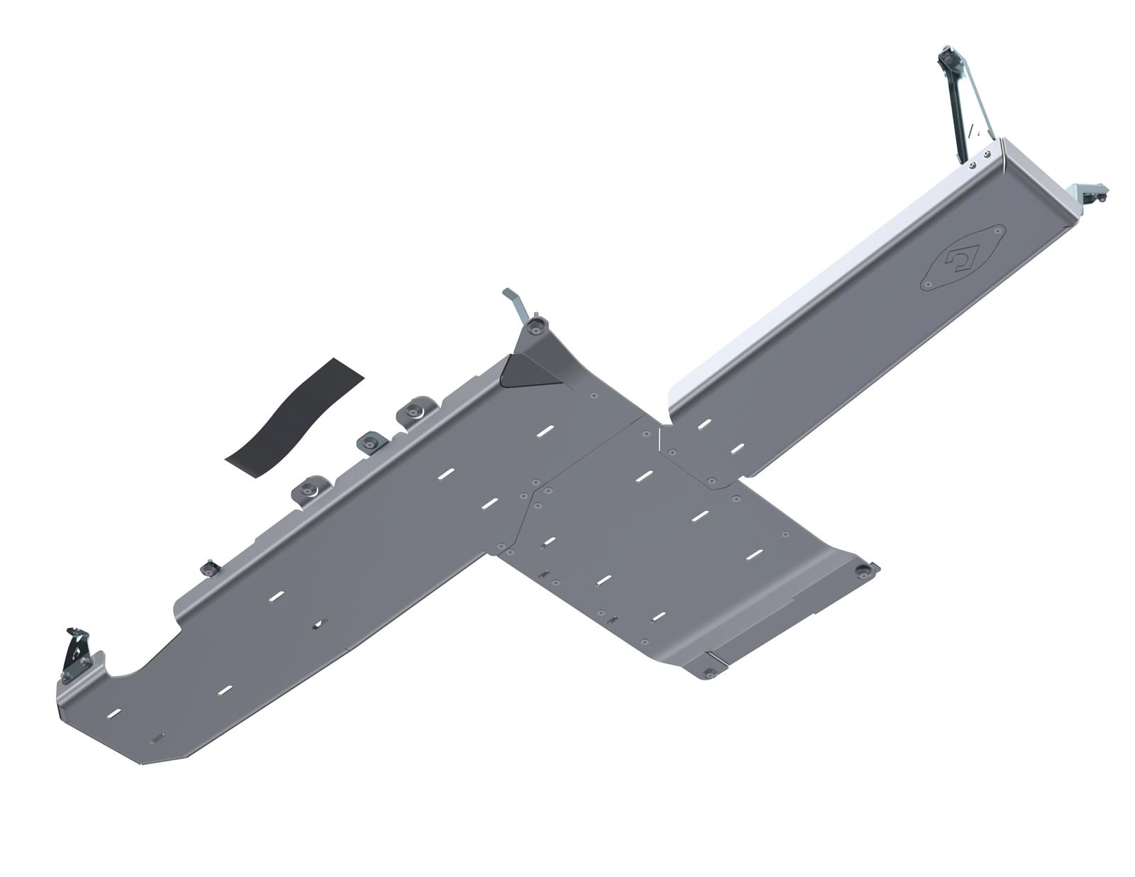 Artec Industries JLU Full Belly Pans JL4162 Skid Plate, Pan, Aluminum, Natural, Bolt-on, Jeep, 2.0L, Kit thumbnail 2