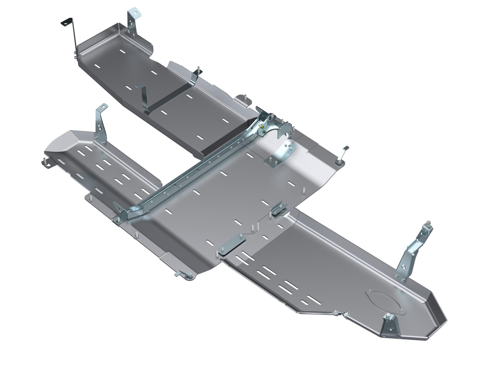 Artec Industries JLU Full Belly Pans JL4169 Skid Plate, Pan, Aluminum, Natural, Bolt-on, Jeep, 3.0L, Diesel, Kit