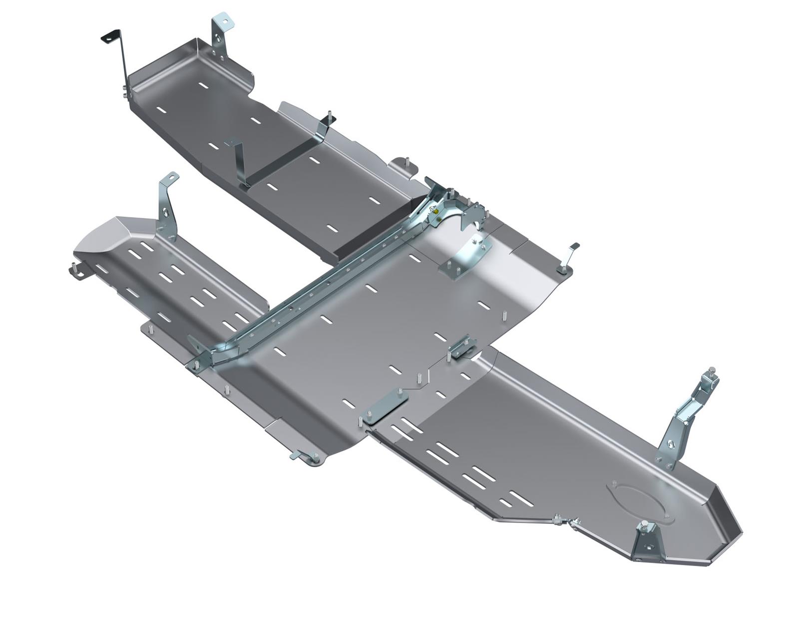 Artec Industries JLU Full Belly Pans JL4169 Skid Plate, Pan, Aluminum, Natural, Bolt-on, Jeep, 3.0L, Diesel, Kit thumbnail 2
