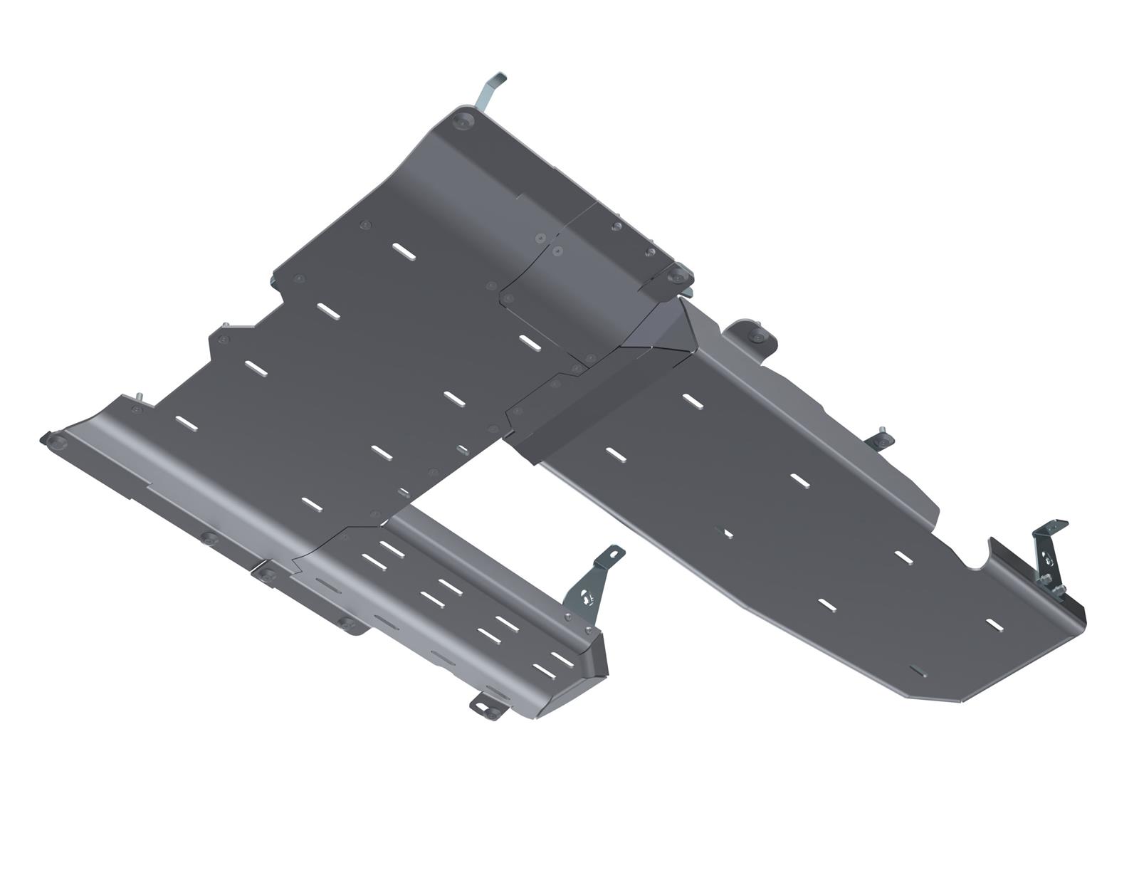 Artec Industries Alpha Series Skid Plates JL4199 Plate, Fuel Tank/Transfer Case/DPF, Aluminum, Natural, Bolt-on, Jeep, 3.0L, Diesel, Kit thumbnail 3