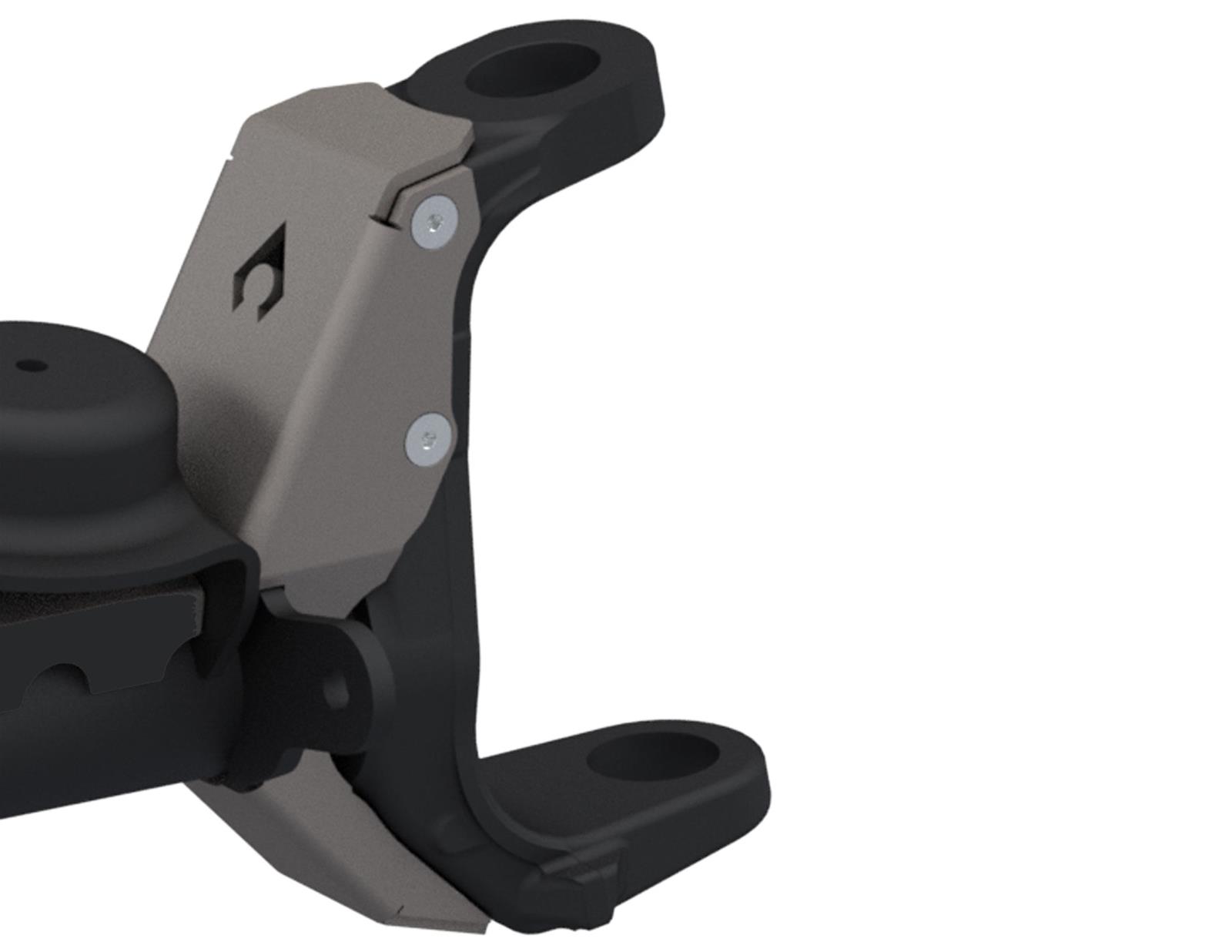 Artec Industries Inner C Gussets JL4508 Bracket And Components, Gussets, Bolt On, Steel, Natural, 4 in High, 3 in. Wide, 3/16 in, Thick, Jeep, Pair