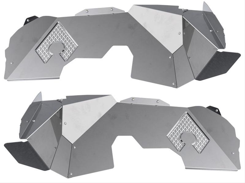 Artec Industries JL Front Inner Fenders JL5106 Wheel Housings, Fenders, Left and Right, Aluminum, Natural, Vented Design with Cutouts for Coil Spring, Jeep, Pair thumbnail 5