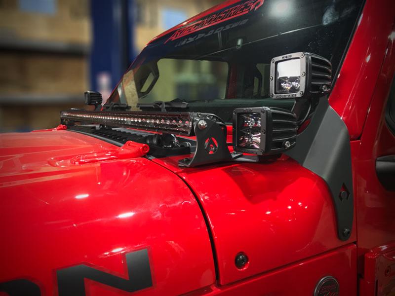 Artec Industries JL LED Light Bar Hood Mounts JL5602 bar mount,JL 50 inch Mount - thumbnail 2