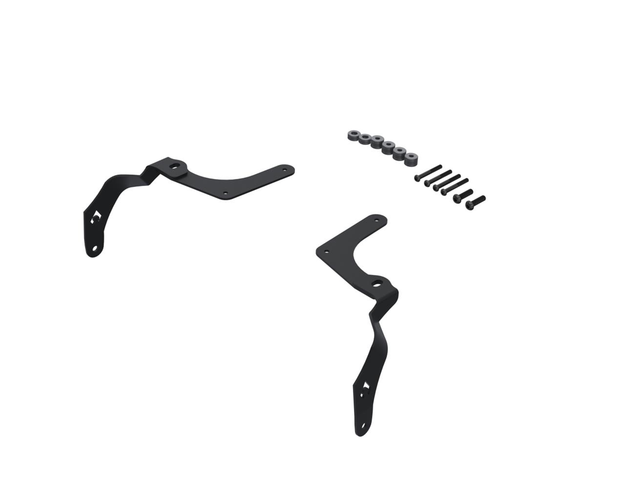 Artec Industries JL/JT A-Pillar Single LED Light Mounts for 2020-2024 GLADIATOR, 2018-2024 WRANGLER - JL5606 Mounting Bracket, A-pillar, Single, Steel, Black Powdercoat, Jeep, JL/JT, Kit thumbnail 2