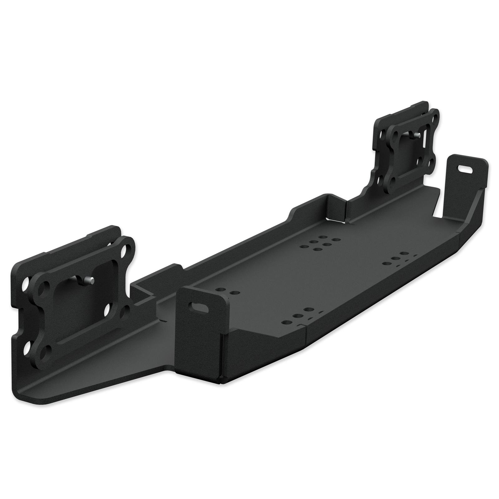Artec Industries JL Steel Bumper Winch Plates for 2018-2021 WRANGLER - JL5611 Mount, Plate, V3, Steel, Black Powdercoated, Jeep, Each