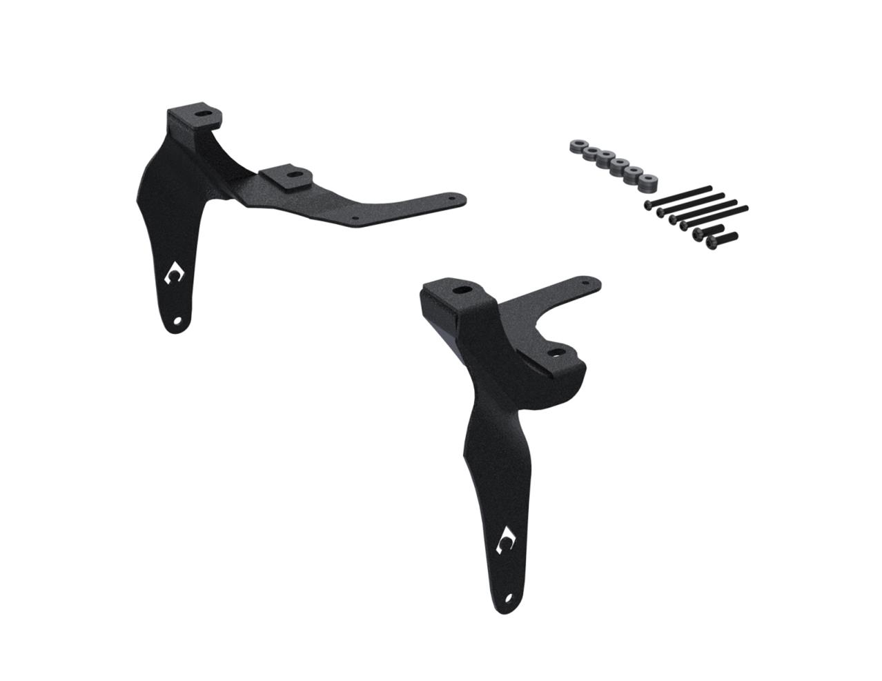 Artec Industries JL/JT A-Pillar Dual LED Light Mounts JL5613 Mounting Bracket, A-pillar, Dual, Steel, Black Powdercoat, Jeep, JL/JT, Kit thumbnail 2