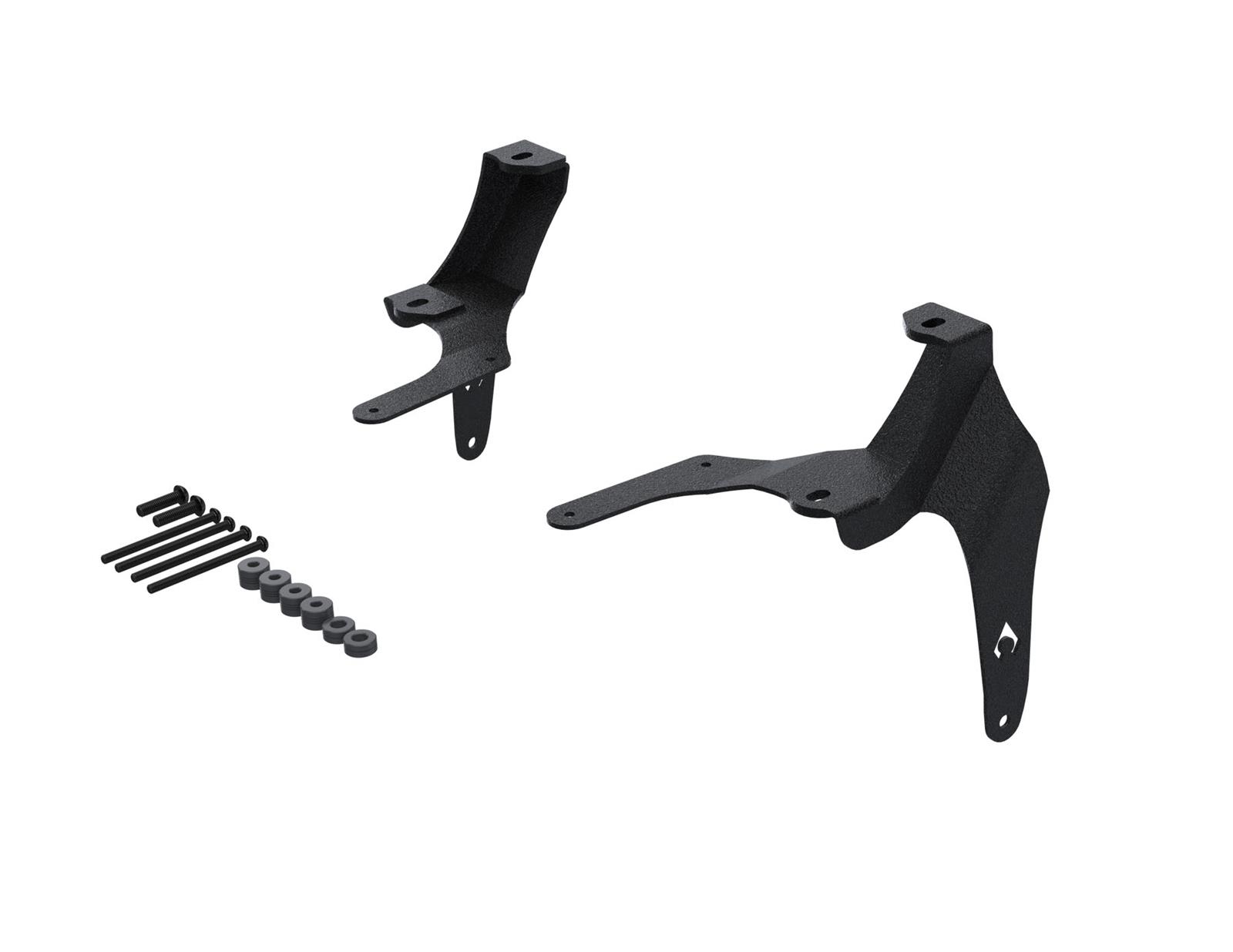 Artec Industries JL/JT A-Pillar Dual LED Light Mounts JL5613 Mounting Bracket, A-pillar, Dual, Steel, Black Powdercoat, Jeep, JL/JT, Kit
