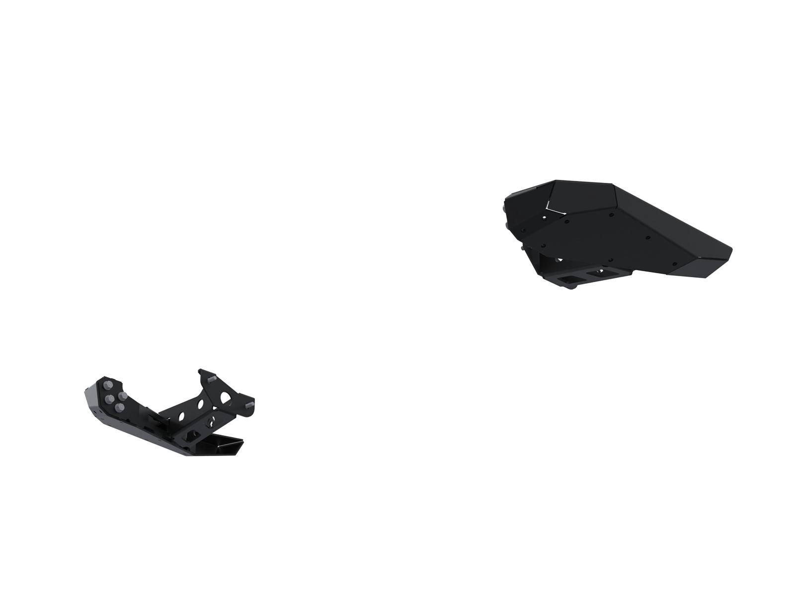 Artec Industries Rear Bumper Skid Plates for 2020-2023 GLADIATOR - JT0118 Plate, High Clearance Comp, Bumper, Corner Pod, Jeep, JT, Steel, Natural, Kit thumbnail 3