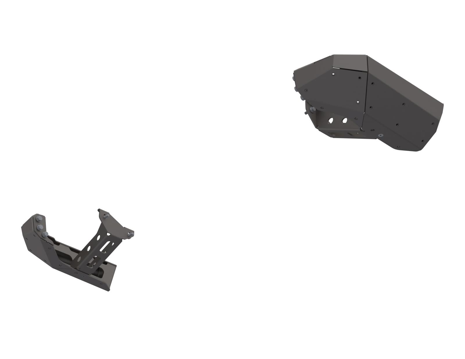 Artec Industries High-Clearance Rear Bumper Corner Pods JT0120 Guards, Bantam Series, Pods, High Clearance, Steel, Natural, Rear, Jeep, JT, Pair thumbnail 2