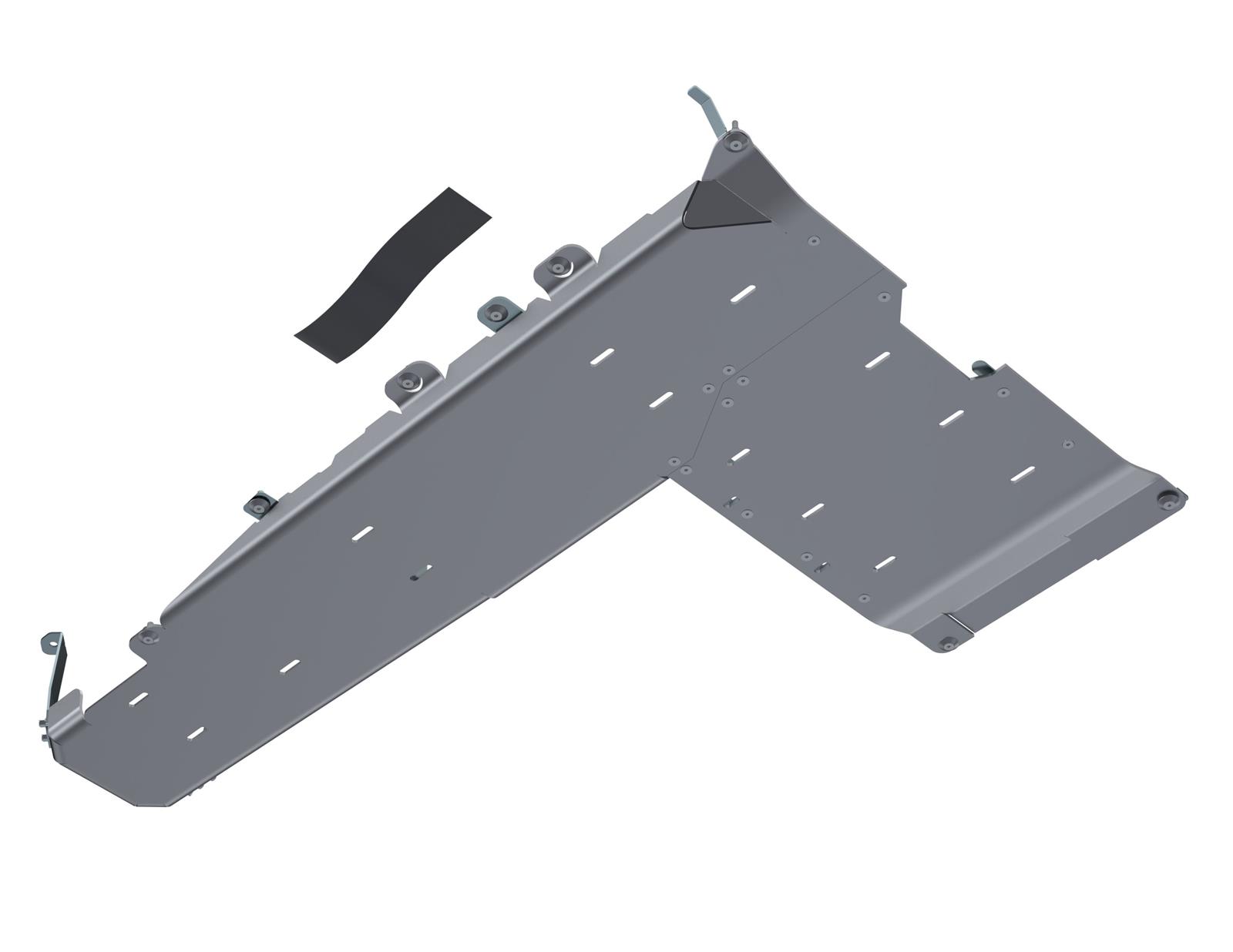 Artec Industries Alpha Series Skid Plates JT4159 Plate, Fuel Tank/Transfer Case, Aluminum, Natural, Bolt-on, Jeep, 3.6L, Kit