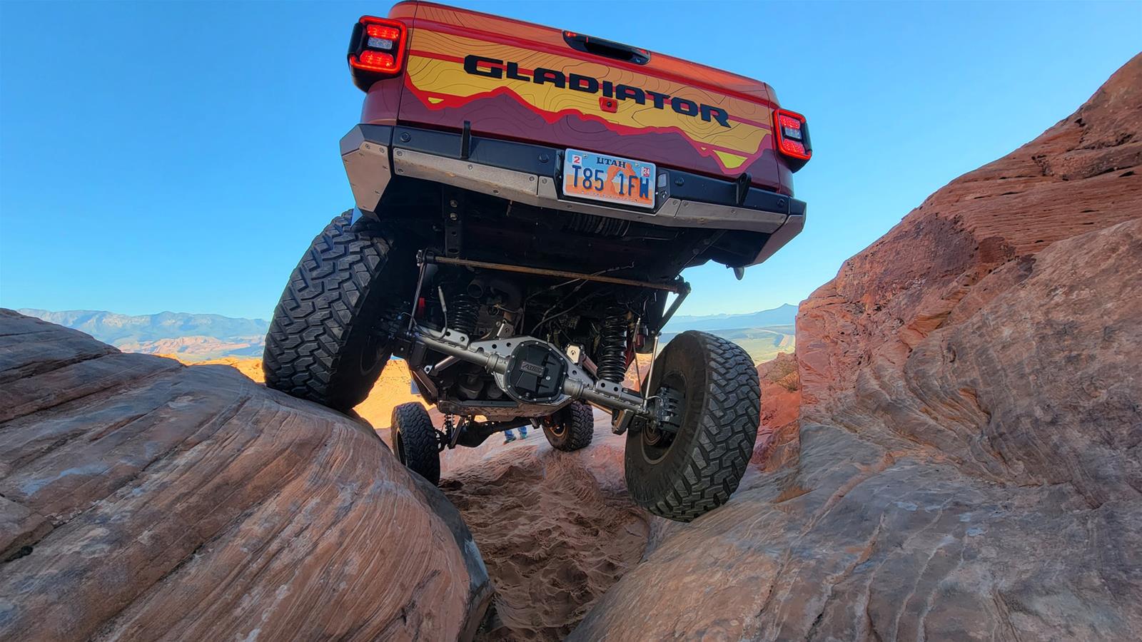 Artec industries High-Clearance Comp Rear Bumpers for 2020-2024 GLADIATOR - JT9018 Bumper, Bantam Series, High Clearance Comp, Rear, Fabricated, Steel, Black Powdercoated, Jeep, JT, Each