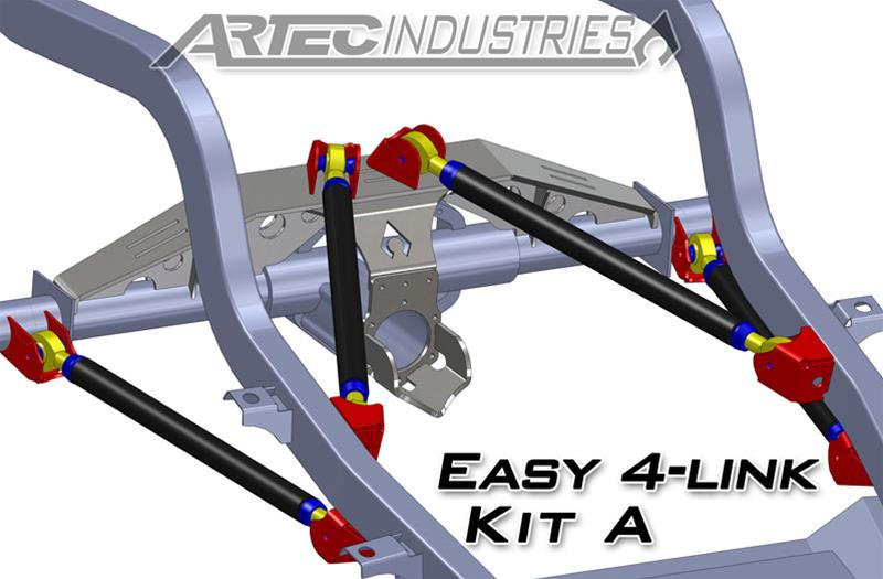 Artec Industries Easy 4-Link Kits LK0004 4 Link - Kit A - NO TUBE - All 1.25" rod ends