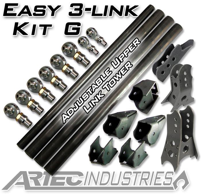 Artec Industries Suspension Conversion Kits LK0135 Easy 3 Link - Kit G - Adjustable Upper link Yes Outside Frame Offset FRONT DRIVER (rear passenger) thumbnail 3