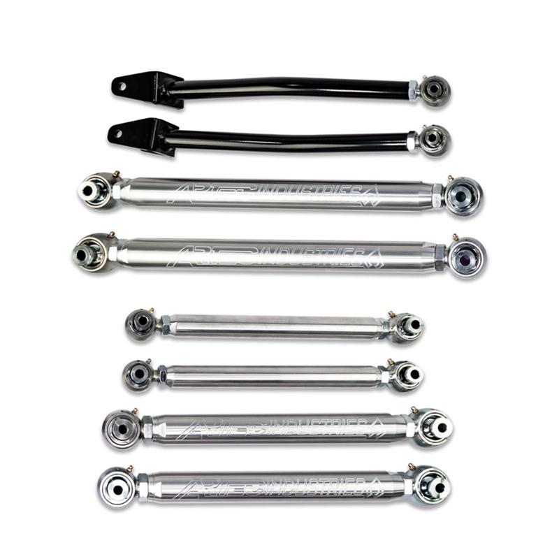Artec Industries Aluminum Mid Arm Kits LK7330 Control Arms, Aluminum, Tubular, Front and Rear, Upper and Lower, Adjustable, Jeep, JL, Kit