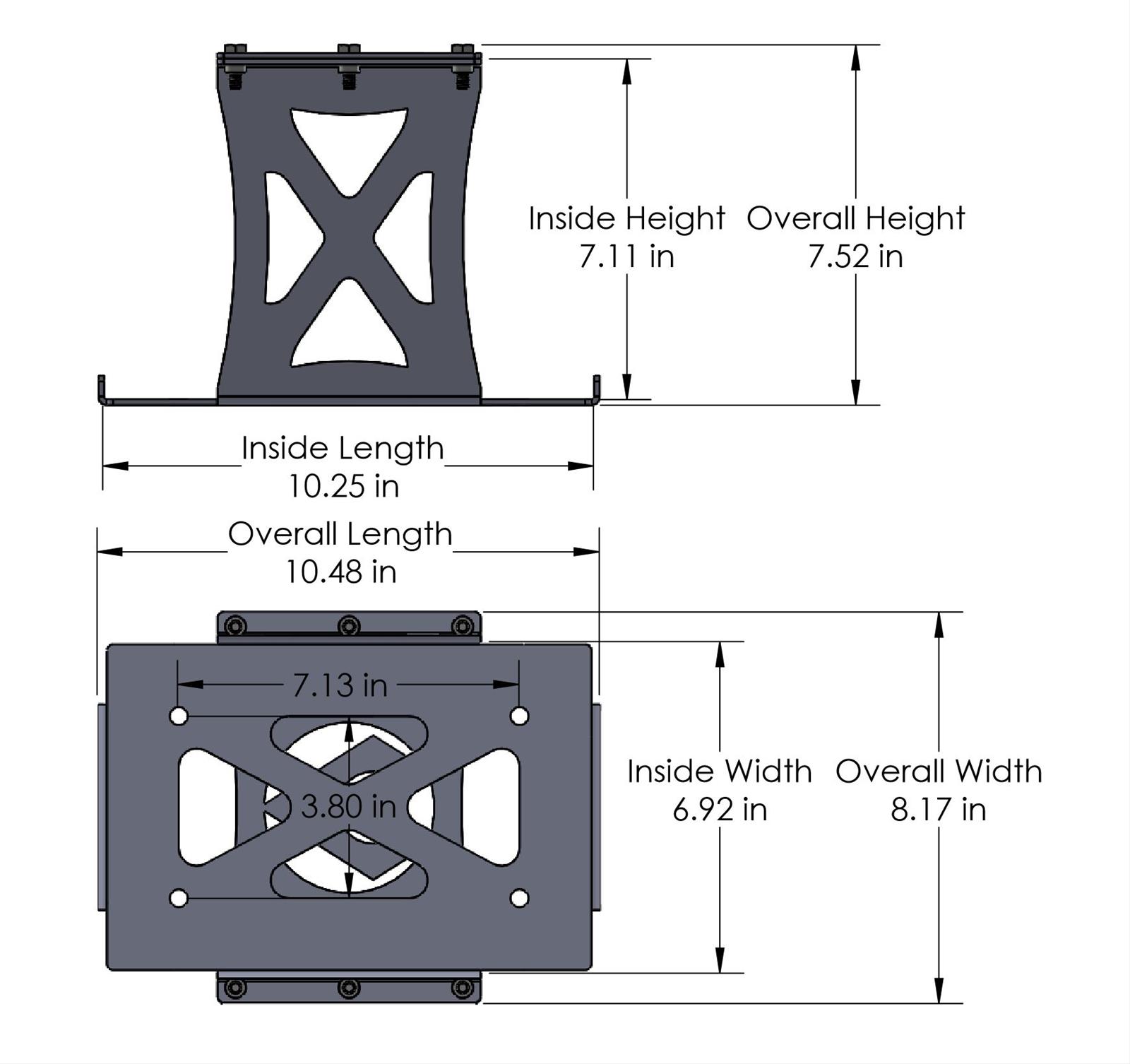 Artec Industries Battery Boxes OY1501 Mount, Steel, Natural, Odyssey PC1500, Kit