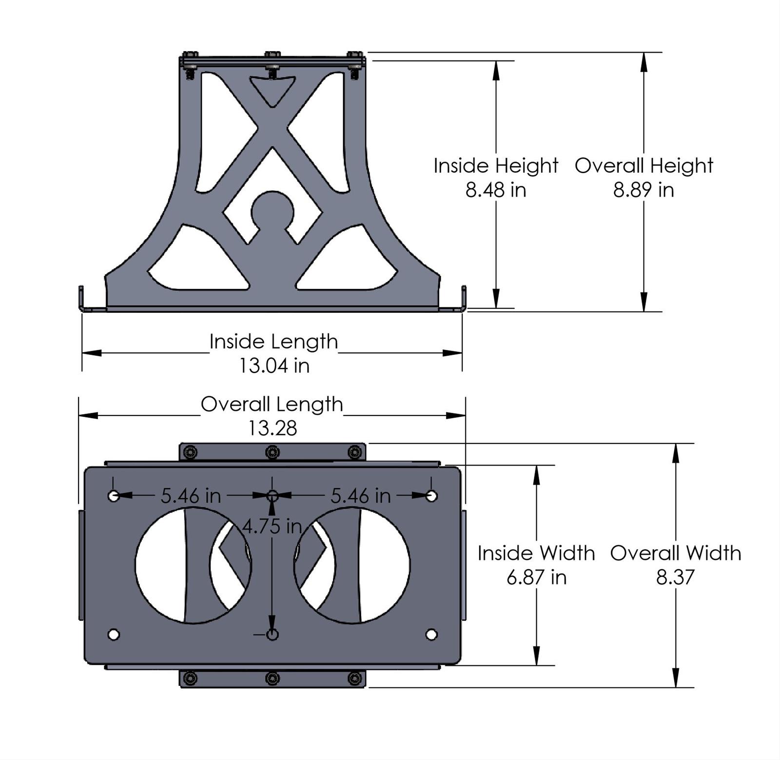 Artec Industries Battery Boxes OY2151 Mount, Steel, Natural, Odyssey PC2150, Kit