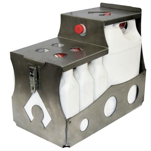Artec Industries Racing Quart Crates QC0102 Storage Container, Crate, Interior, Fluid Organizer, Steel, 16.00 x 8.75 x 12.75 in., Each thumbnail 3