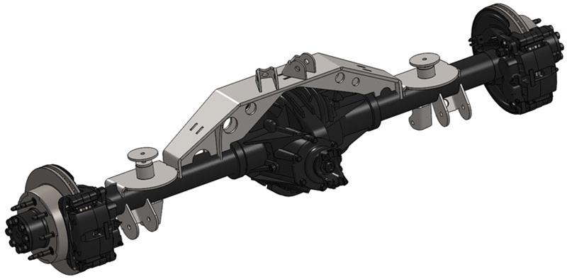 Artec Industries Chassis Tabs, Brackets and Components TJ1414 Triangulated TJ 14 bolt Swap Kit with Truss - 2.63 / OEM"