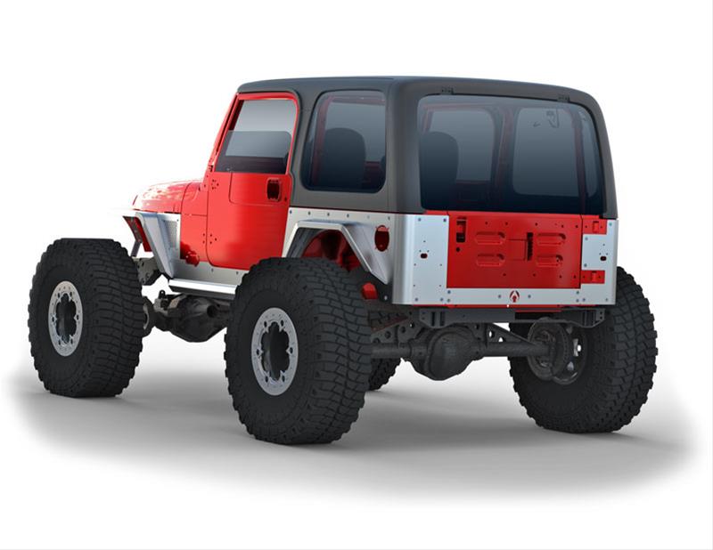 Artec Industries Corner Guards TJ2018 TJ Standard Rear Armor Aluminum