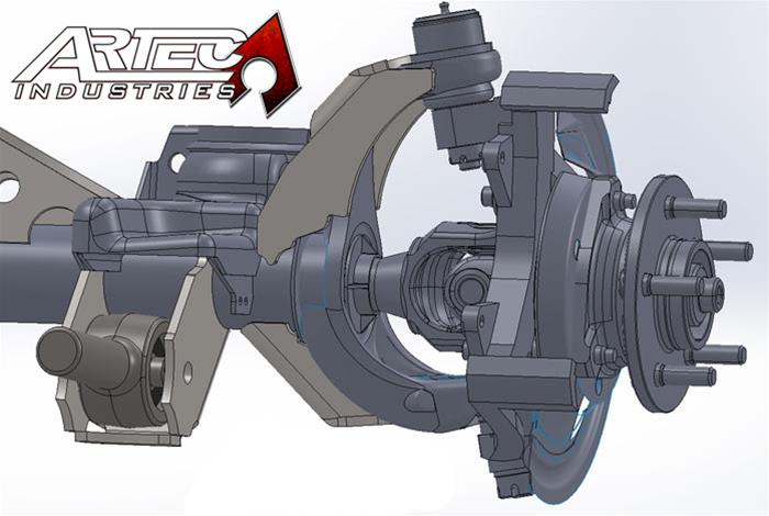 Artec Industries Inner C Gussets TJ3010 Chassis Tab, Axle Bracket, Steel, Natural, Kit thumbnail 2