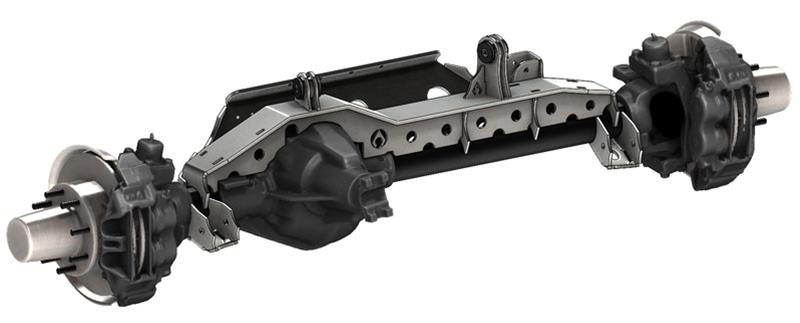 Artec Industries APEX Front Axle Trusses TR6051 Housing Braces, Truss, Ford Dana 60, Fits Kingpin or Balljoint Axles with 3.00 in. Driver Tube, Mild Steel, Natural, Each thumbnail 3