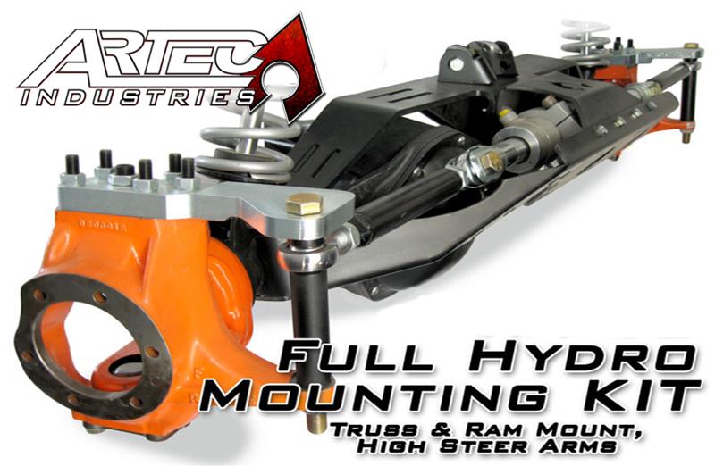 Artec Industries Full Hydro Mounting Kits TR6102 Dana 60 KIT 78-79 Ford Ultimate Arms for OEM, Reid knuckles, High Steer Arms, Knuckle bolt