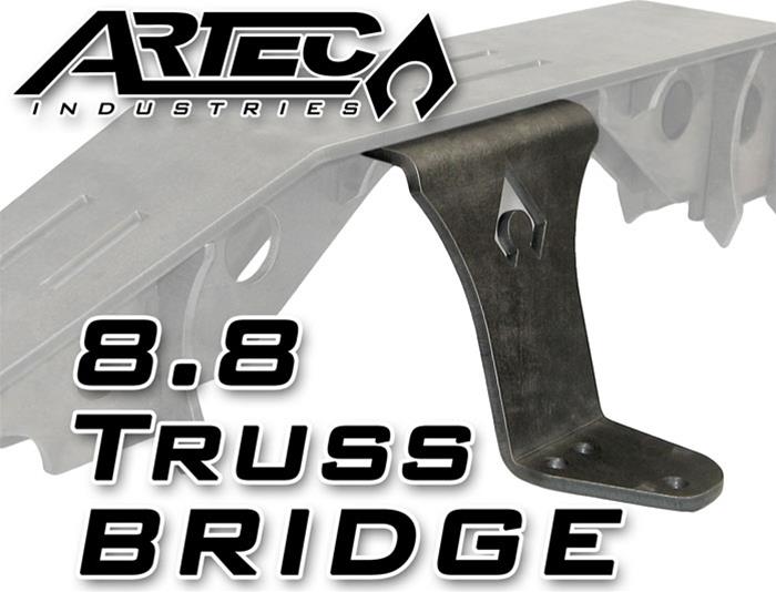 Artec Industries 8.8 in. Axle Truss Bridges for 1984-2001 CHEROKEE, 1987-2017 WRANGLER, 2018 WRANGLER JK - TR8804 BRIDGE