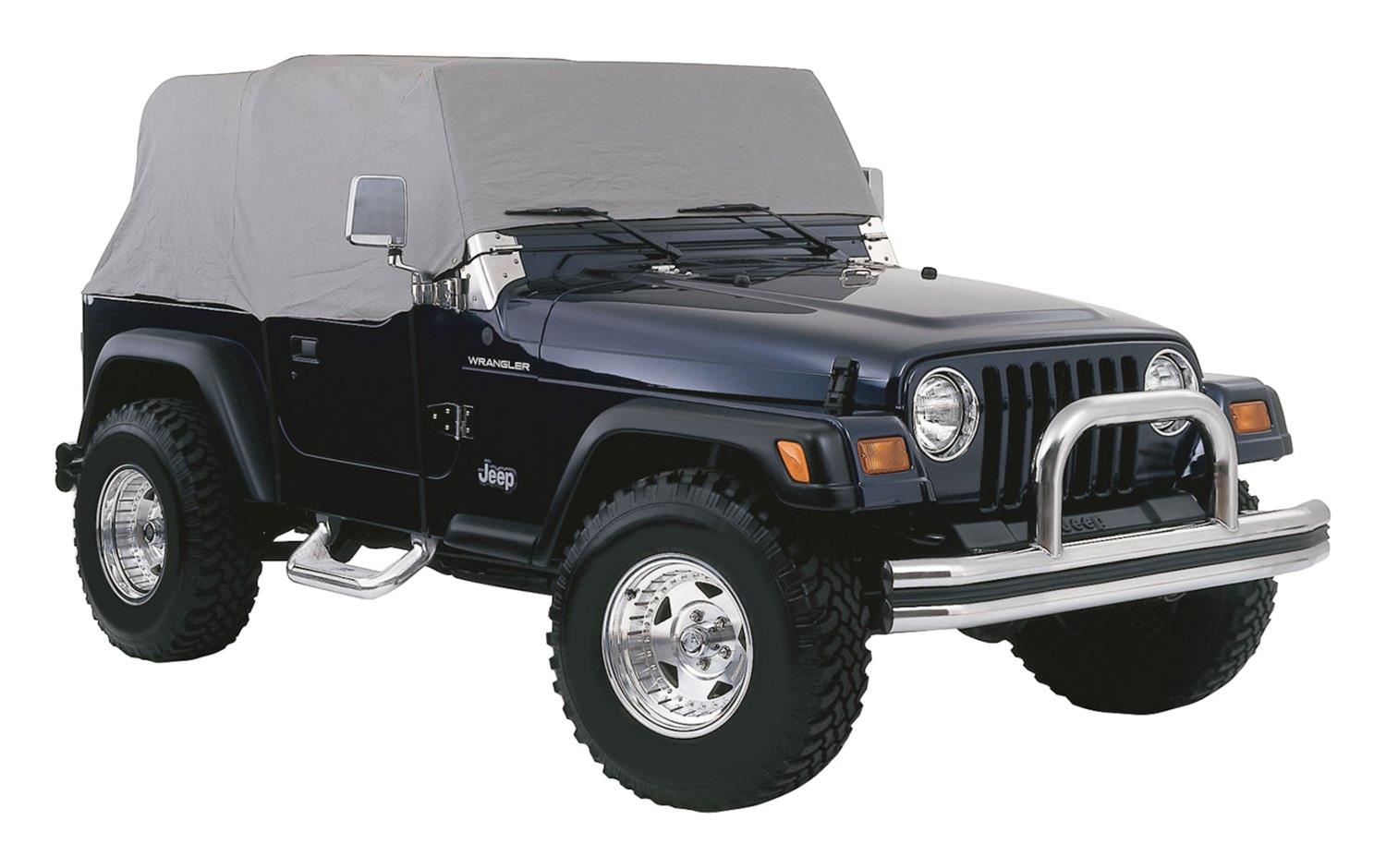 RT Off-Road Cab Covers for 1976-1986 CJ7 - CC10009 Cover, Polypropylene, Gray, Jeep, Each
